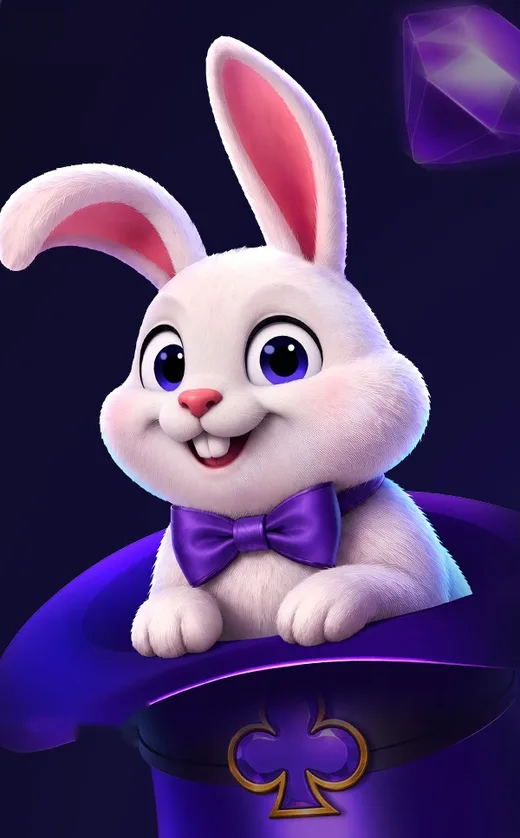 Le lapin qui sort du chapeau, mascotte de Trixino Casino